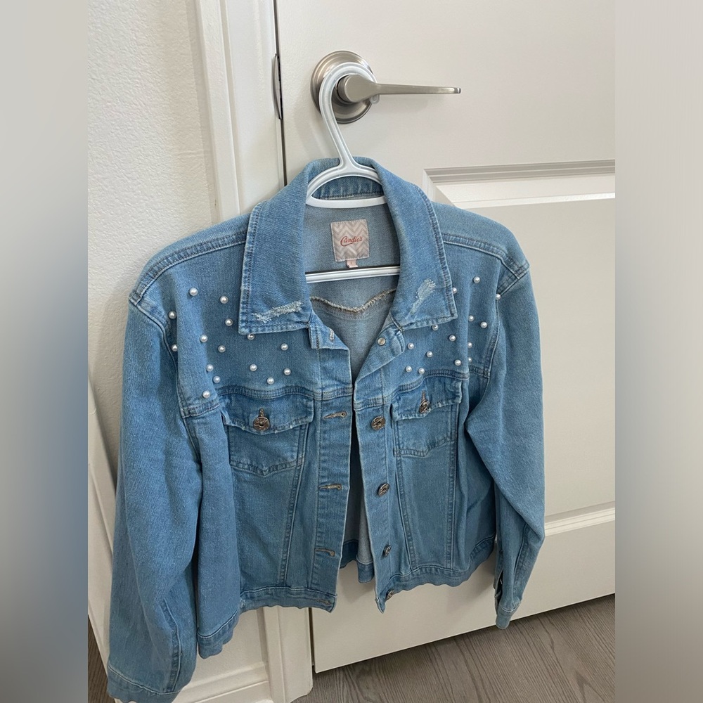 Womens Jean Jacket Large Candies